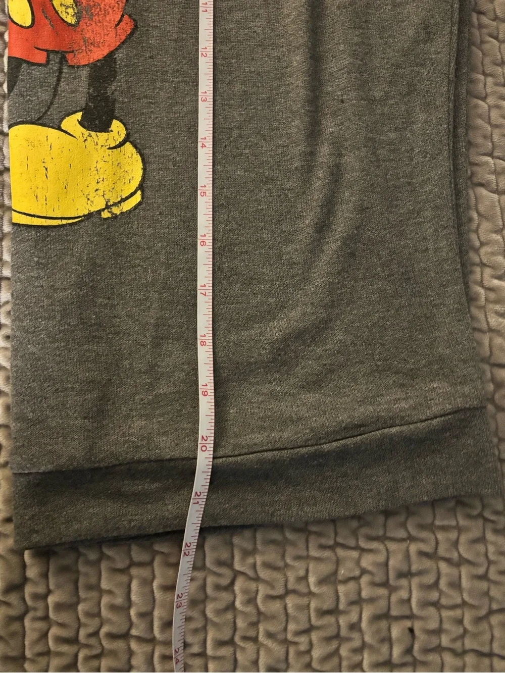 Gray Mickey Mouse Graphic Sweatshirt